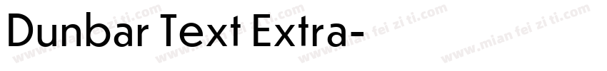 Dunbar Text Extra字体转换